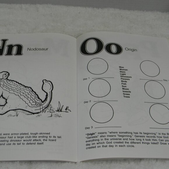 Dinosaur Creation Knowledge Books Set of 3 Books Homeschool Biblical Activity - Picture 7 of 11